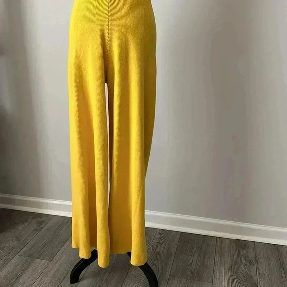Free People Yellow Knit One Shoulder Jumpsuit - Picture 9 of 10